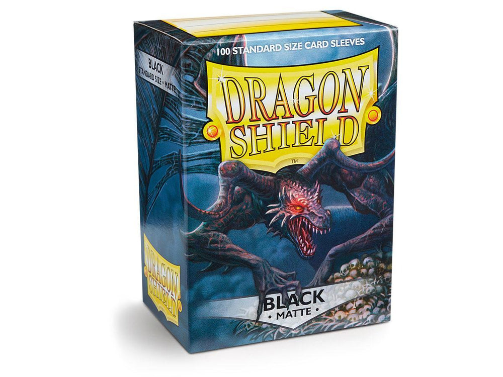 Dragon Shield Matte Sleeve - Black ‘Rhipodon’ 100ct - Card Brawlers | Quebec | Canada | Yu-Gi-Oh!