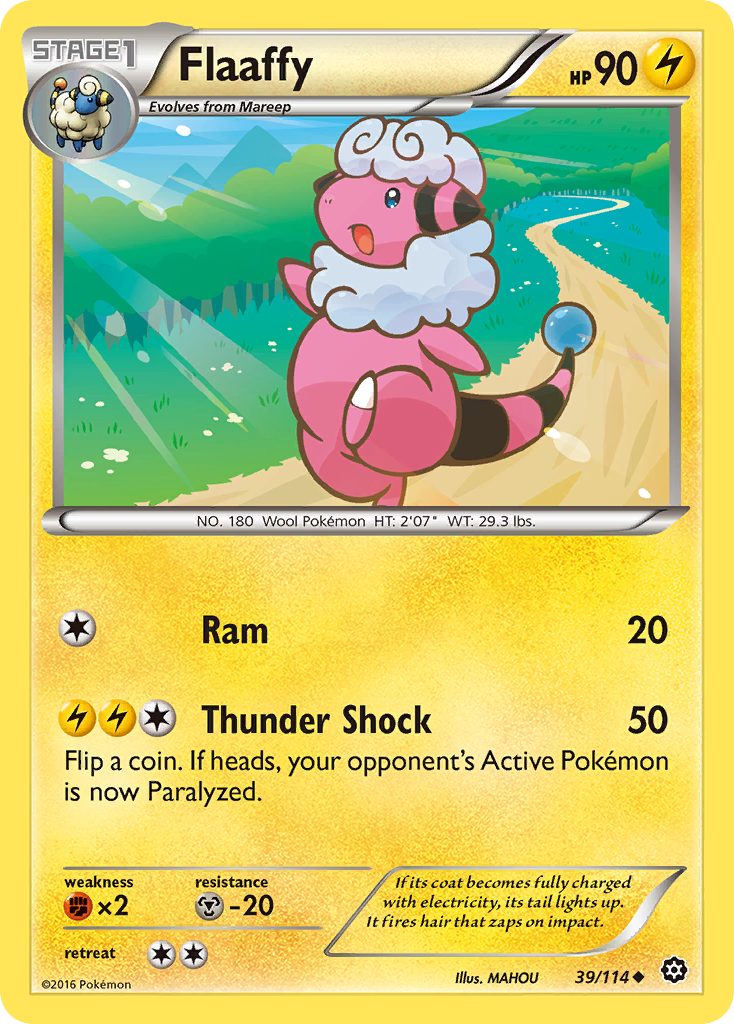 Flaaffy (39/114) [XY: Steam Siege] - Card Brawlers | Quebec | Canada | Yu-Gi-Oh!