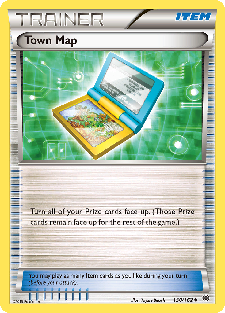 Town Map (150/162) [XY: BREAKthrough] - Card Brawlers | Quebec | Canada | Yu-Gi-Oh!