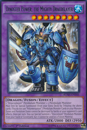 Dinoster Power, the Mighty Dracoslayer [BOSH-EN046] Rare - Card Brawlers | Quebec | Canada | Yu-Gi-Oh!