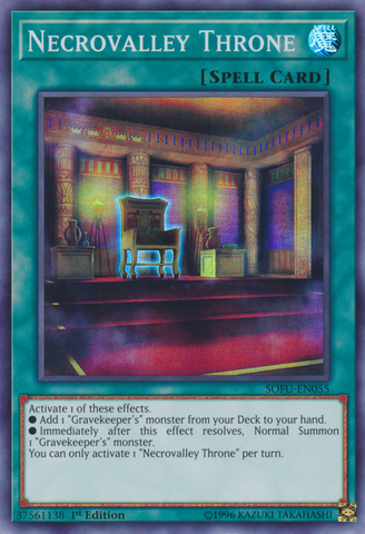 Necrovalley Throne [SOFU-EN055] Super Rare - Yu-Gi-Oh! - Card Brawlers | Quebec | Canada |