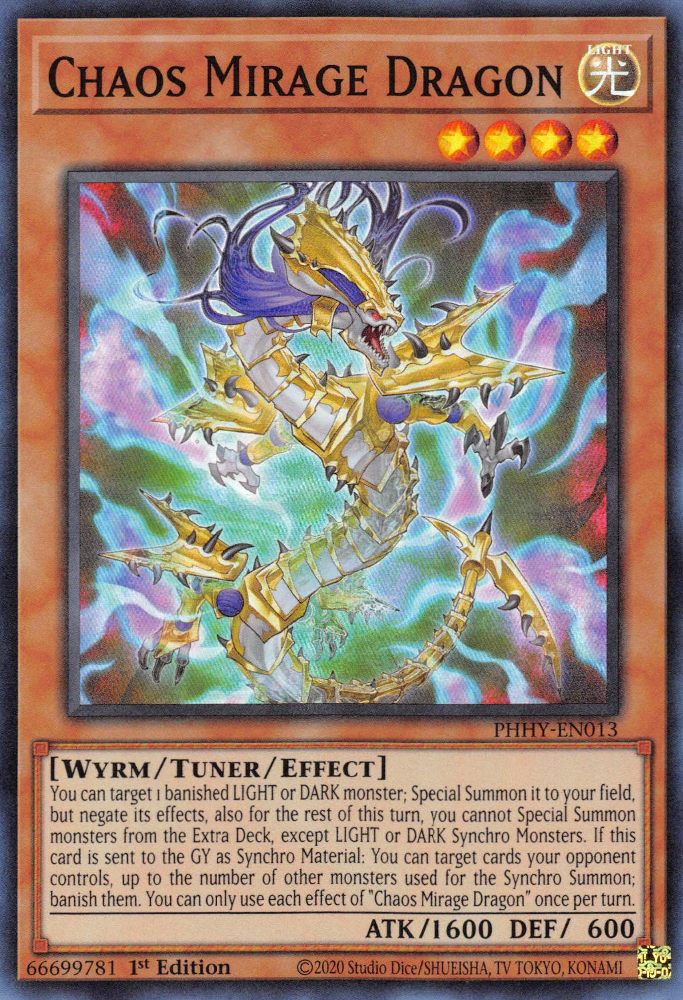 Chaos Mirage Dragon [PHHY-EN013] Super Rare - Card Brawlers | Quebec | Canada | Yu-Gi-Oh!