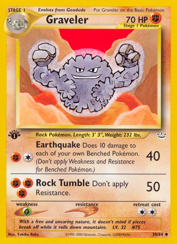 Graveler (30/64) [Neo Revelation 1st Edition] - Card Brawlers | Quebec | Canada | Yu-Gi-Oh!