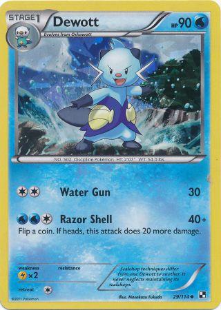 Dewott (29/114) (Cracked Ice Holo) [Black & White: Base Set] - Card Brawlers | Quebec | Canada | Yu-Gi-Oh!