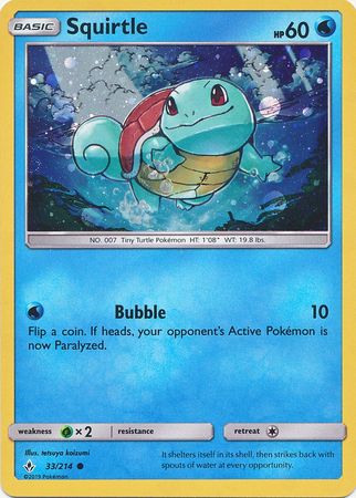 Squirtle (33/214) (Premium Collection Promo) [Sun & Moon: Unbroken Bonds] - Card Brawlers | Quebec | Canada | Yu-Gi-Oh!