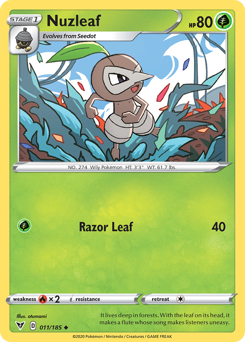 Nuzleaf (011/185) [Sword & Shield: Vivid Voltage] - Card Brawlers | Quebec | Canada | Yu-Gi-Oh!