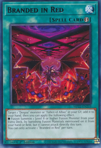 Branded in Red [MP22-EN219] Rare - Card Brawlers | Quebec | Canada | Yu-Gi-Oh!