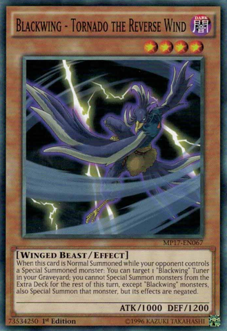 Blackwing - Tornado the Reverse Wind [MP17-EN067] Common - Yu-Gi-Oh! - Card Brawlers | Quebec | Canada |