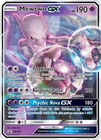 Mewtwo GX (SM196) (Jumbo Card) [Sun & Moon: Black Star Promos] - Card Brawlers | Quebec | Canada | Yu-Gi-Oh!