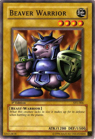 Beaver Warrior [SYE-006] Common - Card Brawlers | Quebec | Canada | Yu-Gi-Oh!