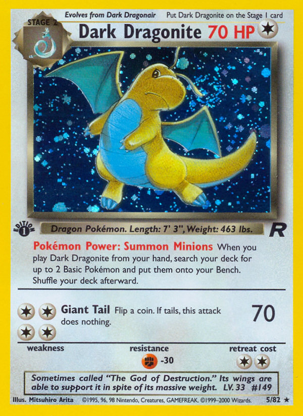 Dark Dragonite (5/82) [Team Rocket 1st Edition] - Card Brawlers | Quebec | Canada | Yu-Gi-Oh!