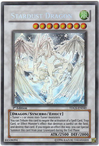 Stardust Dragon (Ghost) [TDGS-EN040] Ghost Rare - Card Brawlers | Quebec | Canada | Yu-Gi-Oh!