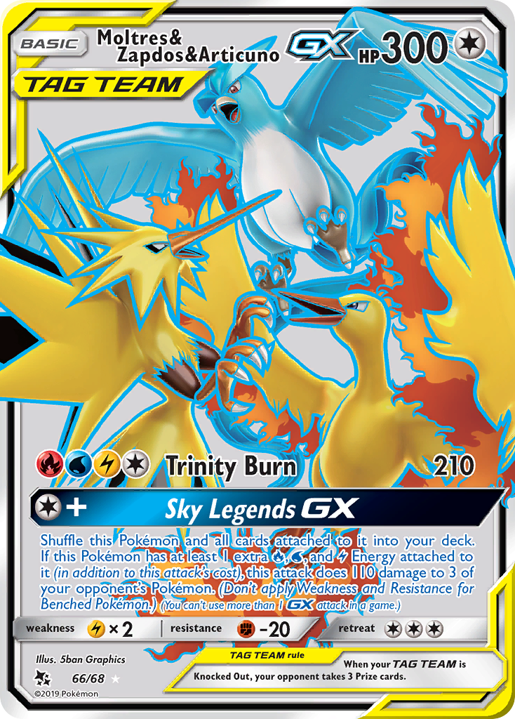 Moltres & Zapdos & Articuno GX (66/68) [Sun & Moon: Hidden Fates] - Card Brawlers | Quebec | Canada | Yu-Gi-Oh!