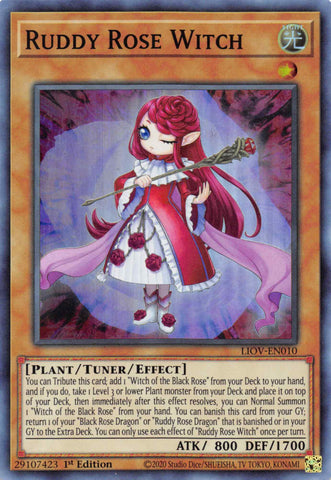 Ruddy Rose Witch [LIOV-EN010] Super Rare - Card Brawlers | Quebec | Canada | Yu-Gi-Oh!