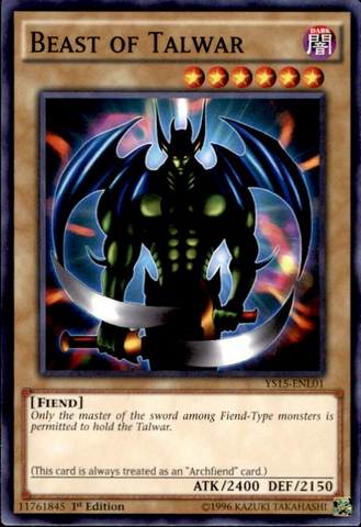 Beast of Talwar [YS15-ENL01] Common - Yu-Gi-Oh! - Card Brawlers | Quebec | Canada |