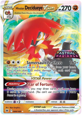 Hisuian Decidueye VSTAR (084/189) (Jumbo Card) [Sword & Shield: Astral Radiance] - Card Brawlers | Quebec | Canada | Yu-Gi-Oh!
