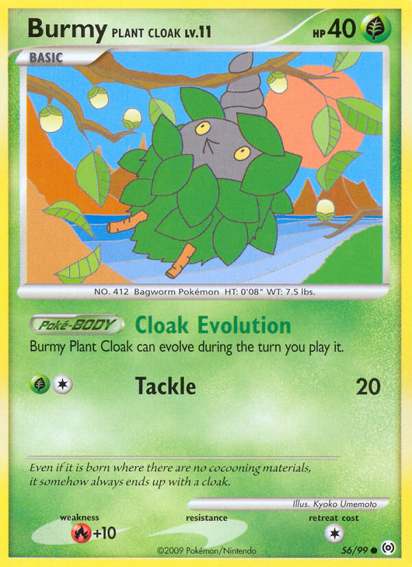 Burmy Plant Cloak (56/99) [Platinum: Arceus] - Card Brawlers | Quebec | Canada | Yu-Gi-Oh!