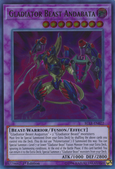 Gladiator Beast Andabata [BLLR-EN022] Ultra Rare - Yu-Gi-Oh! - Card Brawlers | Quebec | Canada |