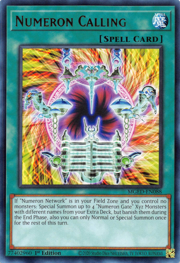 Numeron Calling [MGED-EN088] Rare - Card Brawlers | Quebec | Canada | Yu-Gi-Oh!