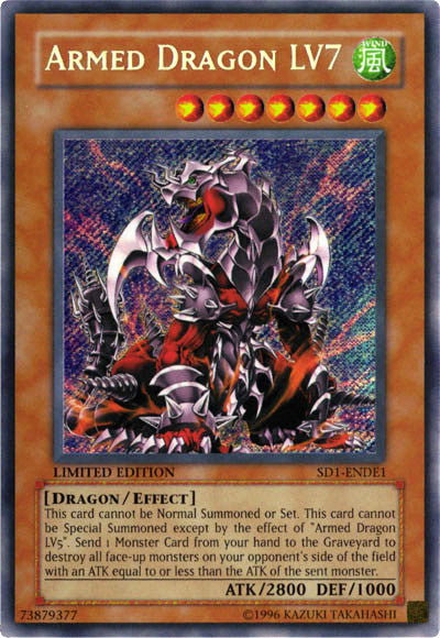 Armed Dragon Lv7 [SD1-ENDE1] Secret Rare - Card Brawlers | Quebec | Canada | Yu-Gi-Oh!