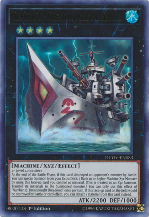 Number 27: Dreadnought Dreadnoid [DUOV-EN083] Ultra Rare - Card Brawlers | Quebec | Canada | Yu-Gi-Oh!