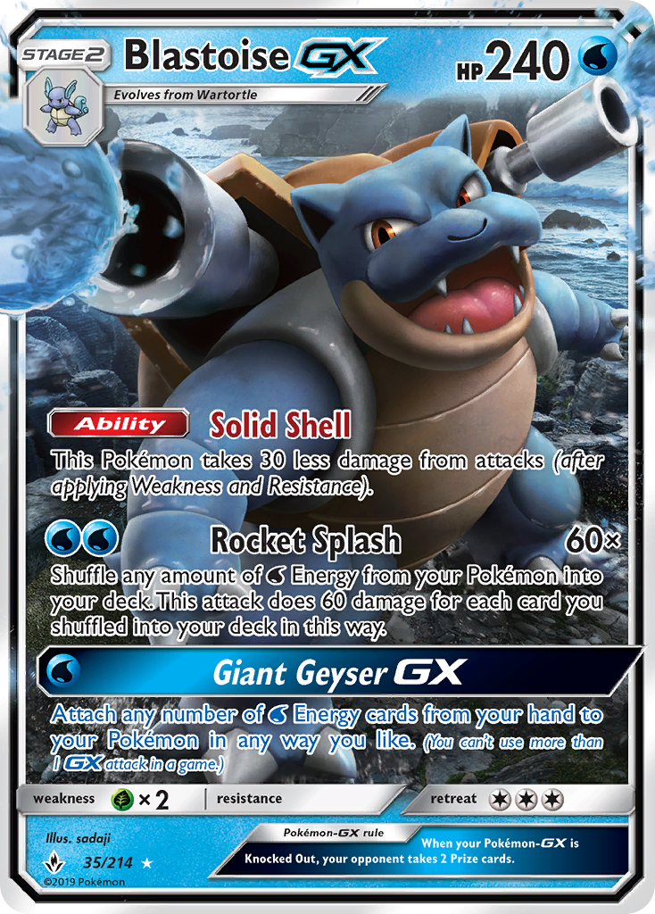 Blastoise GX (35/214) [Sun & Moon: Unbroken Bonds] - Card Brawlers | Quebec | Canada | Yu-Gi-Oh!