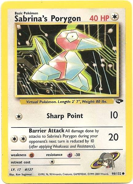 Sabrina's Porygon (98/132) [Gym Challenge Unlimited] - Card Brawlers | Quebec | Canada | Yu-Gi-Oh!