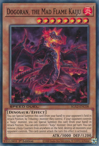 Dogoran, the Mad Flame Kaiju [SGX2-ENC08] Secret Rare - Card Brawlers | Quebec | Canada | Yu-Gi-Oh!
