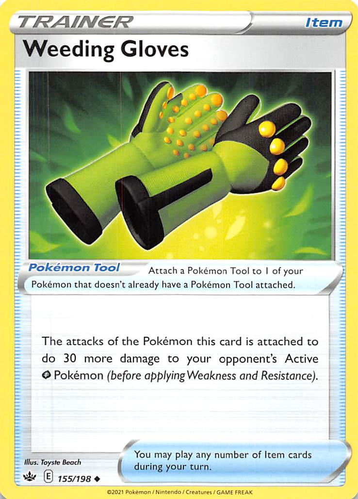Weeding Gloves (155/198) [Sword & Shield: Chilling Reign] - Card Brawlers | Quebec | Canada | Yu-Gi-Oh!