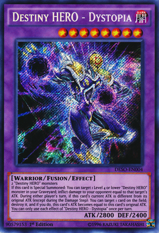 Destiny HERO - Dystopia [DESO-EN004] Secret Rare - Yu-Gi-Oh! - Card Brawlers | Quebec | Canada |