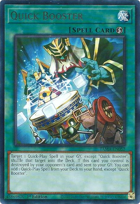 Quick Booster [TAMA-EN052] Rare - Card Brawlers | Quebec | Canada | Yu-Gi-Oh!