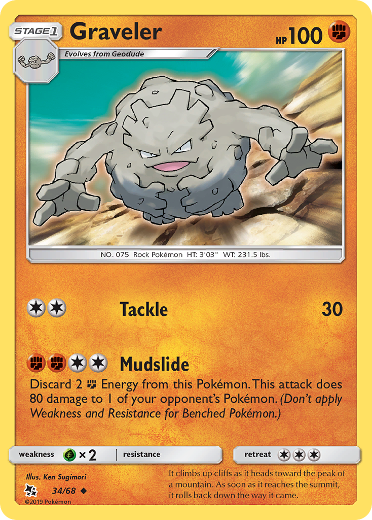 Graveler (34/68) [Sun & Moon: Hidden Fates] - Card Brawlers | Quebec | Canada | Yu-Gi-Oh!