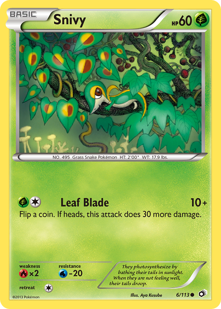 Snivy (6/113) [Black & White: Legendary Treasures] - Card Brawlers | Quebec | Canada | Yu-Gi-Oh!
