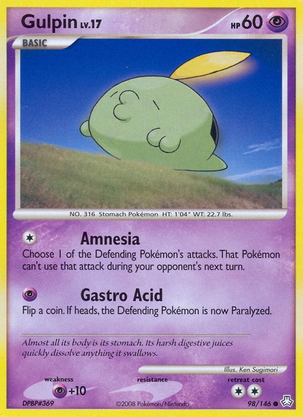 Gulpin (98/146) [Diamond & Pearl: Legends Awakened] - Card Brawlers | Quebec | Canada | Yu-Gi-Oh!