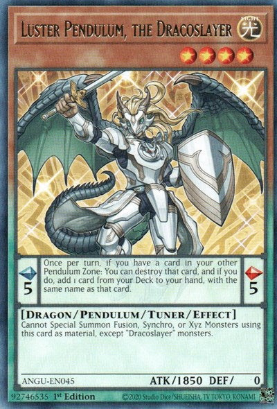 Luster Pendulum, the Dracoslayer (Rare) [ANGU-EN045] Rare - Card Brawlers | Quebec | Canada | Yu-Gi-Oh!