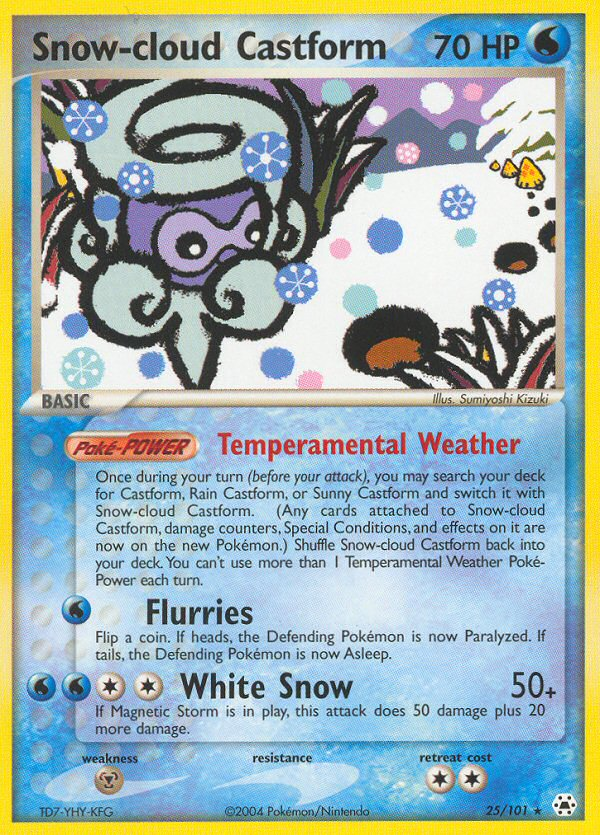 Snow-cloud Castform (25/101) [EX: Hidden Legends] - Card Brawlers | Quebec | Canada | Yu-Gi-Oh!