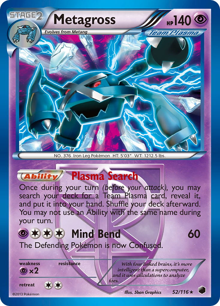 Metagross (52/116) [Black & White: Plasma Freeze] - Card Brawlers | Quebec | Canada | Yu-Gi-Oh!