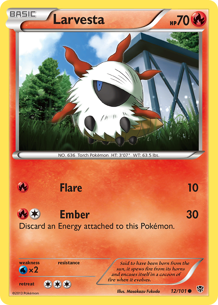 Larvesta (12/101) [Black & White: Plasma Blast] - Card Brawlers | Quebec | Canada | Yu-Gi-Oh!