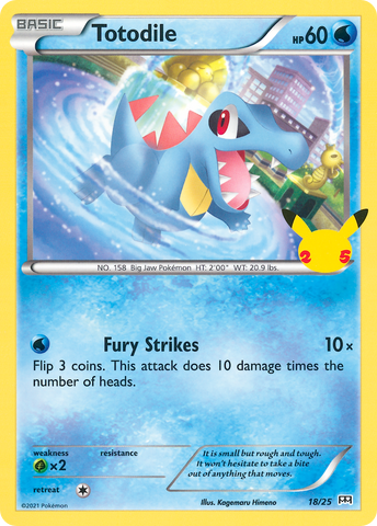 Totodile (18/25) [McDonald's 25th Anniversary] - Card Brawlers | Quebec | Canada | Yu-Gi-Oh!