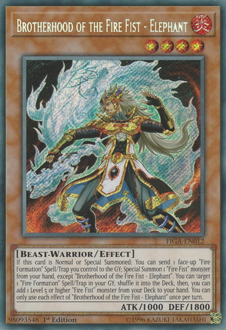 Brotherhood of the Fire Fist - Elephant [FIGA-EN012] Secret Rare - Card Brawlers | Quebec | Canada | Yu-Gi-Oh!