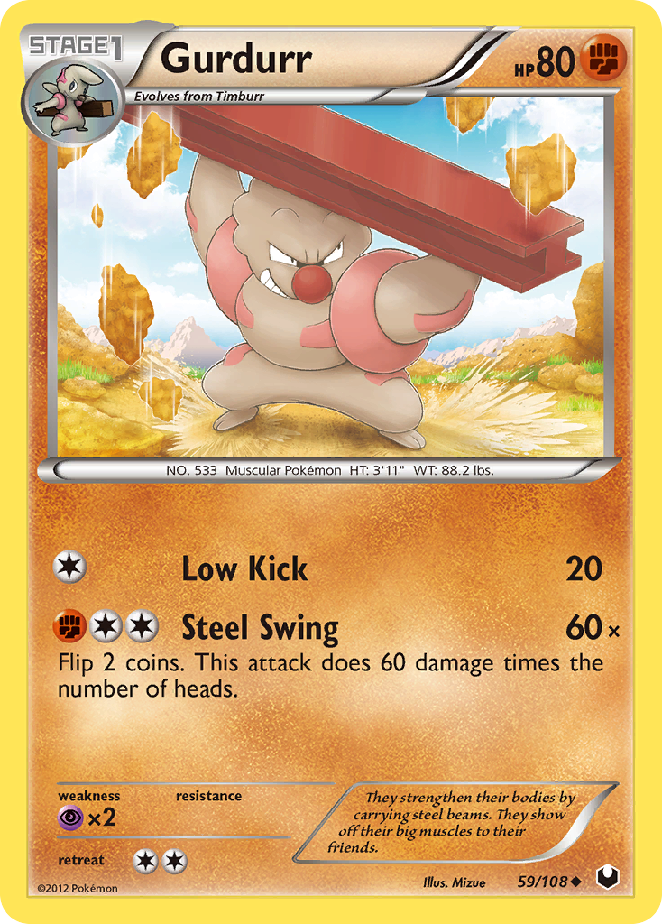 Gurdurr (59/108) [Black & White: Dark Explorers] - Card Brawlers | Quebec | Canada | Yu-Gi-Oh!