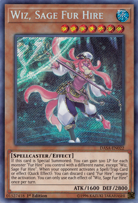 Wiz, Sage Fur Hire [DASA-EN022] Secret Rare - Yu-Gi-Oh! - Card Brawlers | Quebec | Canada |