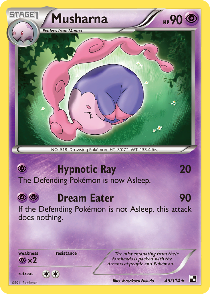 Musharna (49/114) [Black & White: Base Set] - Card Brawlers | Quebec | Canada | Yu-Gi-Oh!
