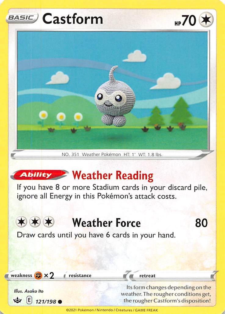 Castform (121/198) [Sword & Shield: Chilling Reign] - Card Brawlers | Quebec | Canada | Yu-Gi-Oh!