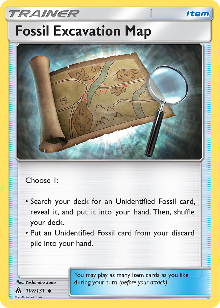 Fossil Excavation Map (107/131) [Sun & Moon: Forbidden Light] - Card Brawlers | Quebec | Canada | Yu-Gi-Oh!