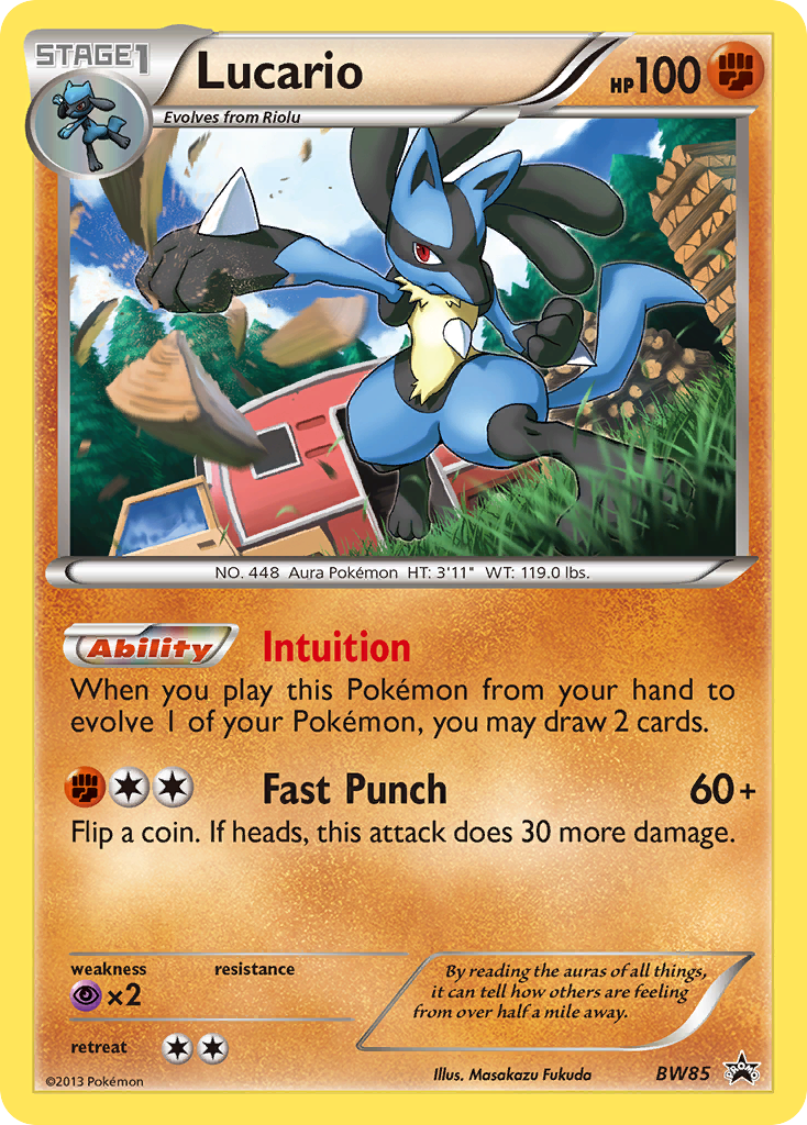 Lucario (BW85) [Black & White: Black Star Promos] - Card Brawlers | Quebec | Canada | Yu-Gi-Oh!