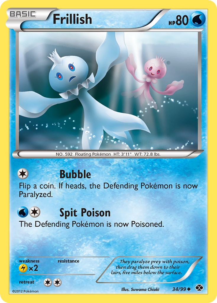 Frillish (34/99) [Black & White: Next Destinies] - Card Brawlers | Quebec | Canada | Yu-Gi-Oh!