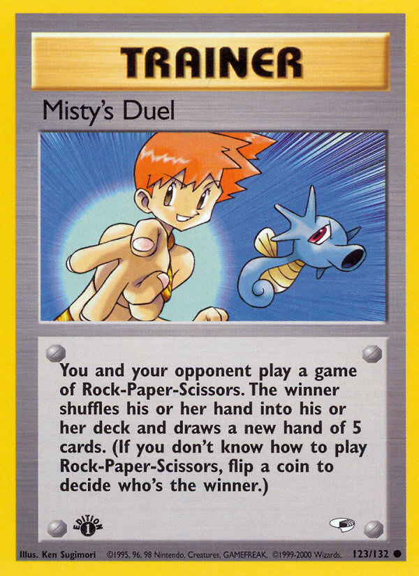 Misty's Duel (123/132) [Gym Heroes 1st Edition] - Card Brawlers | Quebec | Canada | Yu-Gi-Oh!