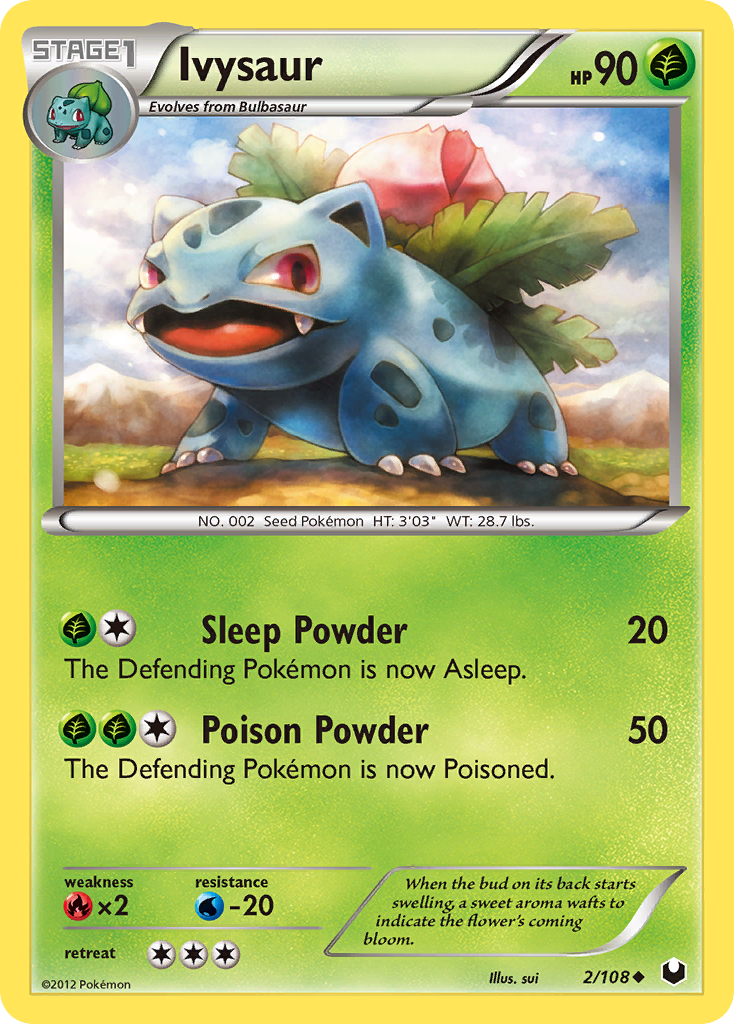 Ivysaur (2/108) [Black & White: Dark Explorers] - Card Brawlers | Quebec | Canada | Yu-Gi-Oh!