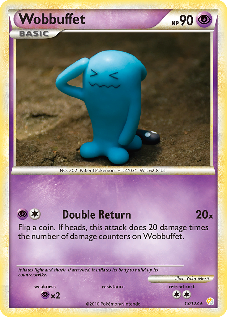 Wobbuffet (13/123) [HeartGold & SoulSilver: Base Set] - Card Brawlers | Quebec | Canada | Yu-Gi-Oh!